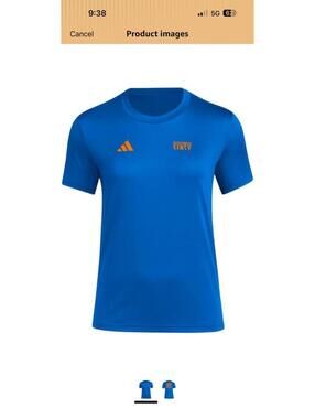 Adidas FC Cincinnati Big Logo Soccer Jersey T-Shirt Blue Large